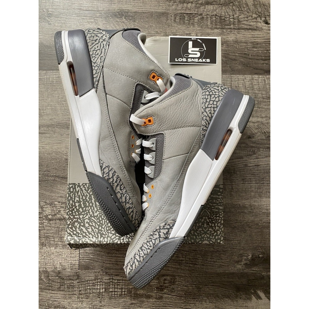 Size 13 - USED Jordan 3 Retro‎ Mid Cool Grey - Picture 2 of 5